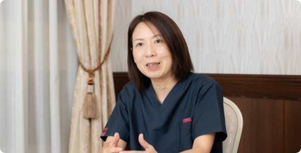 針が見えないデバイスで恐怖心を持たせずGH導入が可能に